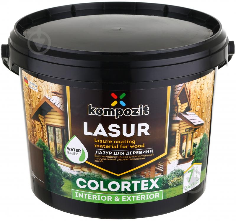 Лазурь Kompozit Colortex венге полуглянец 2,5 л - фото 2