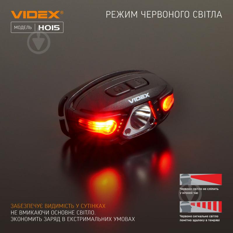 Ліхтар налобний Videx світлодіодний VLF-H015 330Lm 5000K - фото 9