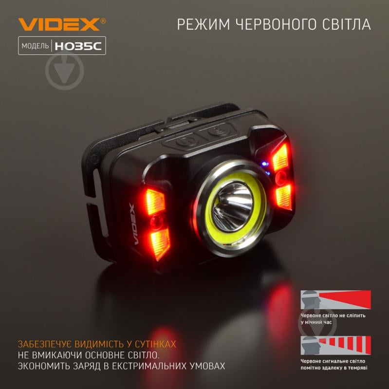 Фонарь налобный Videx светодиодный VLF-H035C 410Lm 5000K - фото 9