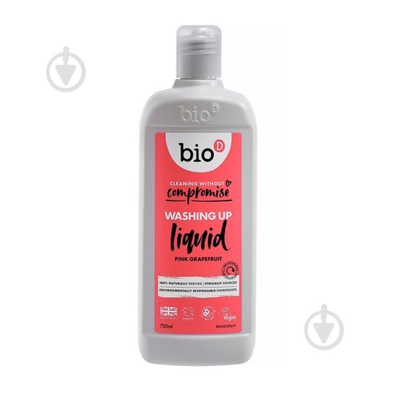 Засіб для ручного миття посуду Bio-D Washing Up Liquid Grapefruit екологічний 0,75 л - фото 1