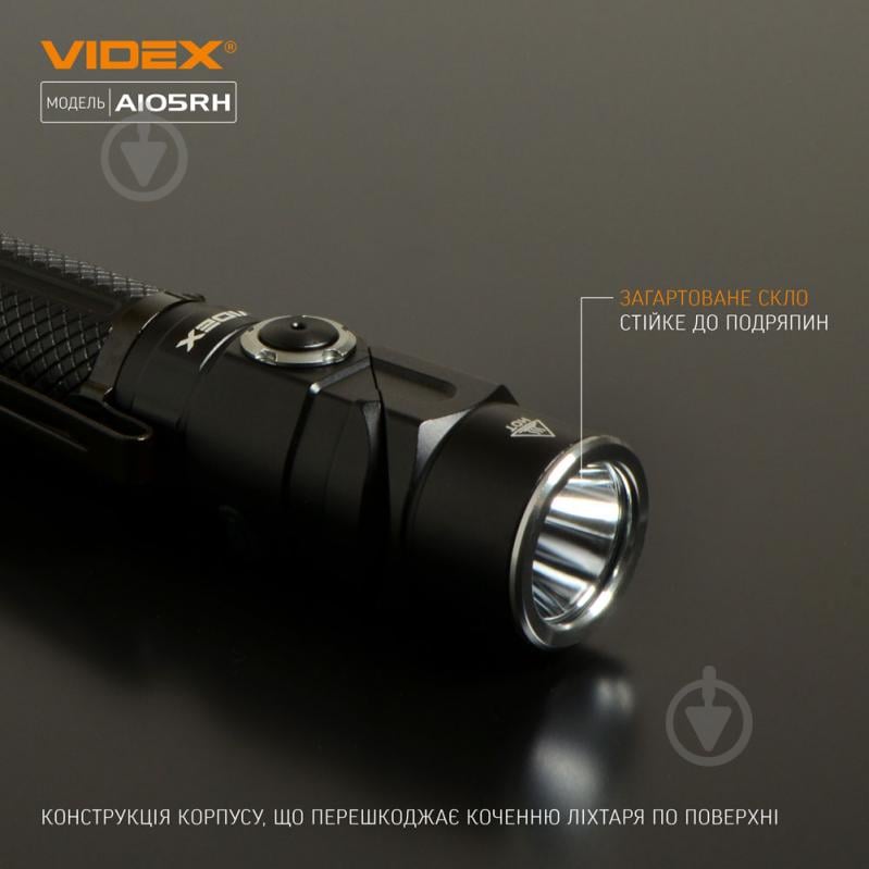 Фонарик портативный Videx VLF-A105RH черный - фото 7