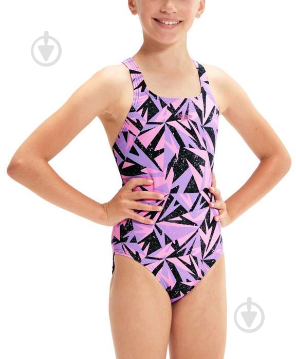 Купальник Speedo HYPERBOOM MDLT JF NAVY/PINK 8-1285806878 р.176 разноцветный - фото 1