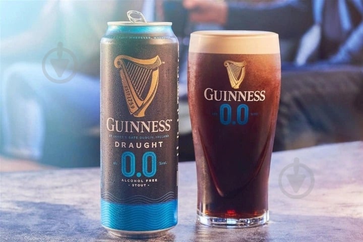 Пиво Guinness темное безалкогольное Draught 0.0% ж/б 0,44 л - фото 2
