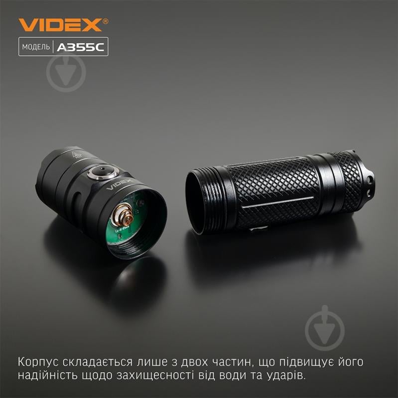 Фонарик портативный Videx VLF-A355C черный - фото 11