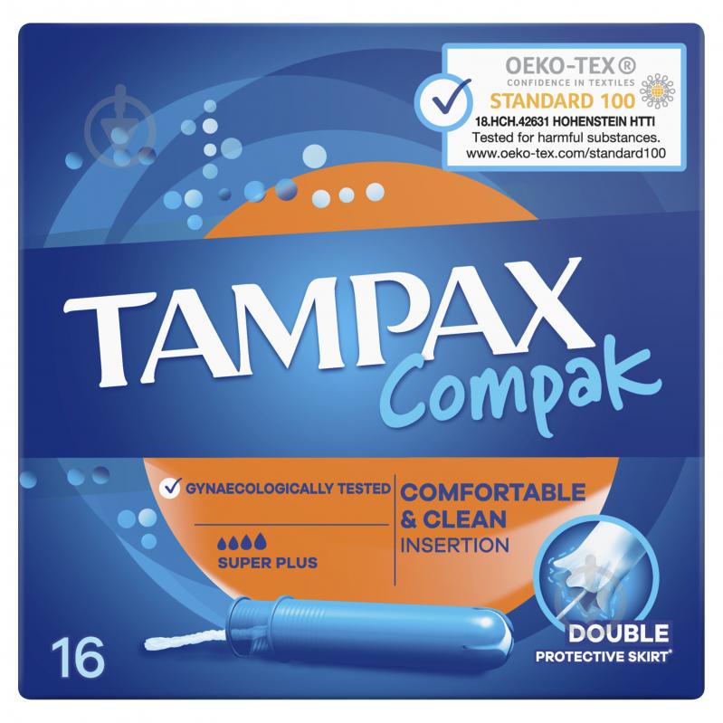 Тампони Tampax Compak Super Plus з аплікатором 16 шт - фото 2