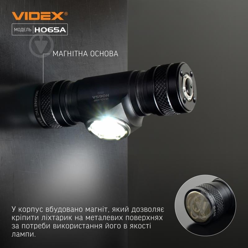 Фонарь налобный Videx светодиодный VLF-H065A 1200Lm 5000K - фото 8