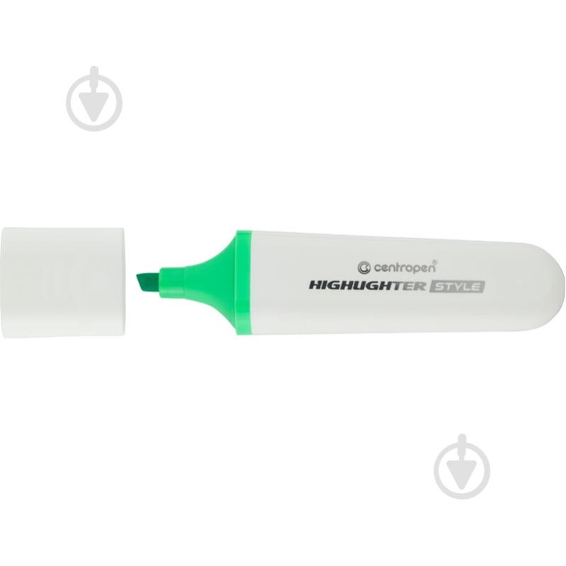 Маркер Centropen Highlighter Style 1-4,6 мм зелений 6252/59 - 12 - фото 1
