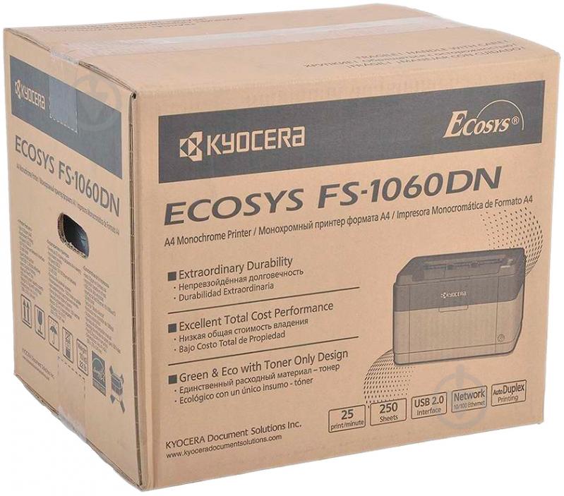 Принтер Kyocera FS-1060DN А4 (1102M33NX2) моно ECOSYS - фото 17