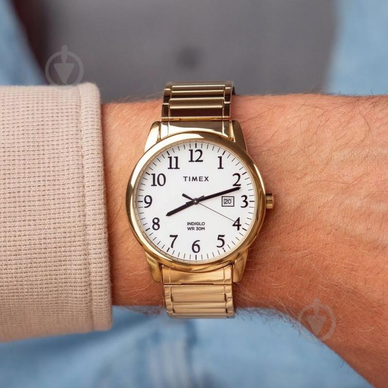 Наручные часы Easy Reader Timex gold (Tx2w52000) - фото 2 Наручные часы Easy Reader Timex gold (Tx2w52000) - фото 2