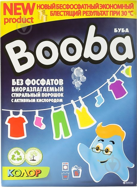 Стиральный порошок для машинной и ручной стирки Booba Колор 0,35 кг - фото 1