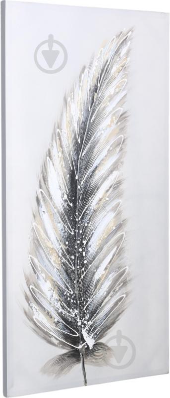 Картина Silver feather first 50x100 см - фото 2