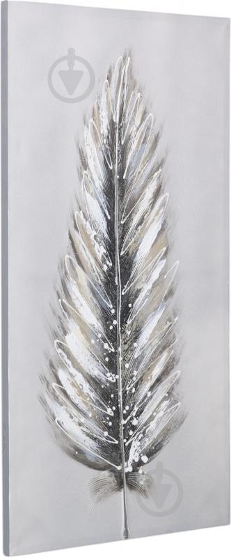 Картина Silver feather second 50x100 см - фото 3