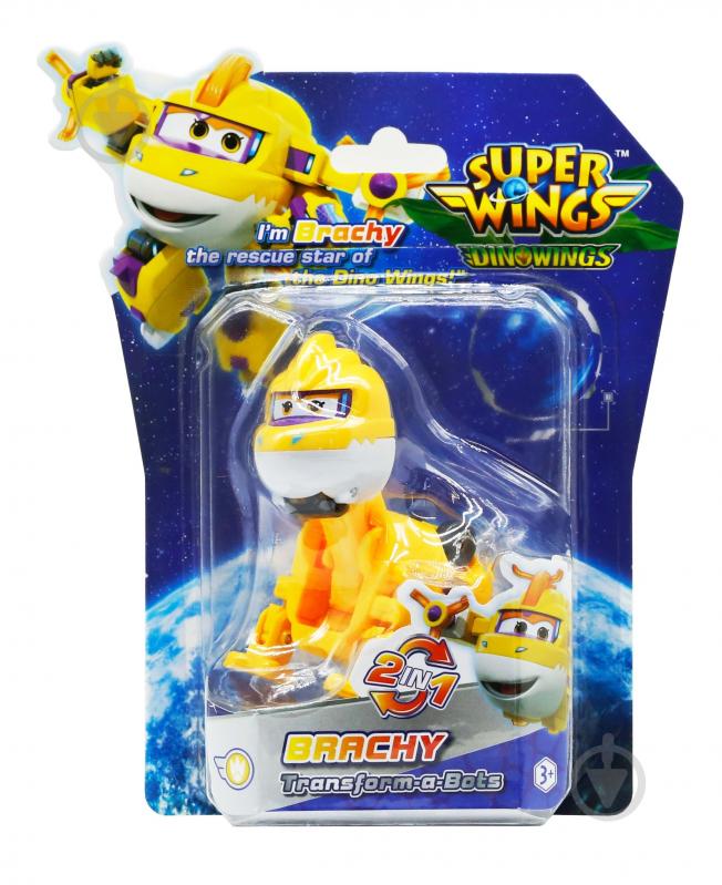 Игрушка-трансформер Super Wings Transform-a-Bots Брахb (Brachy), 5 см YW790043 - фото 2