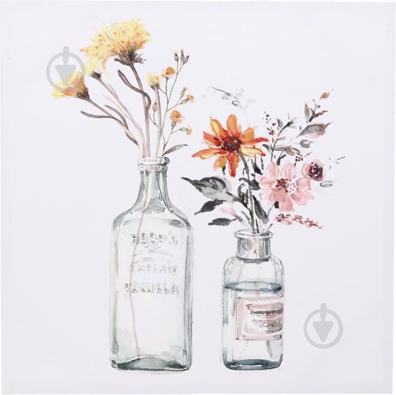 Картина Jar Flower sunny 60x60 см - фото 1