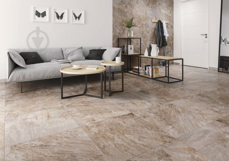 Плитка Ceramika Paradyz Genesis Beige Gres Szkl. Struktura Mat. 60x60 - фото 3