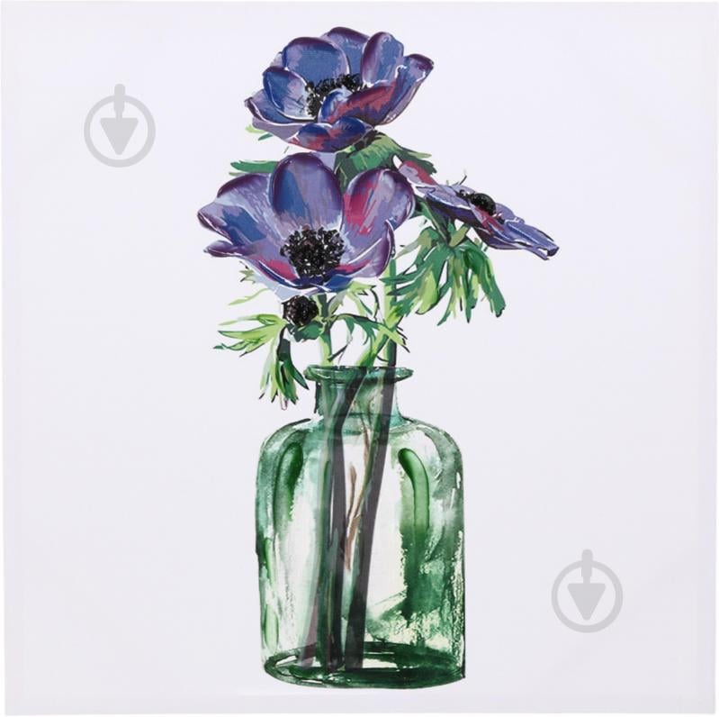 Картина Jar Flower purply 60x60 см - фото 1 Картина Jar Flower purply 60x60 см - фото 1