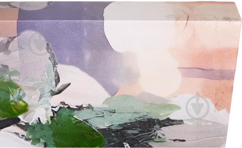 Картина Touched flower lady pink 100x100 см - фото 4