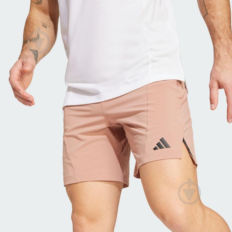 Шорты Adidas D4T SHORT JI8140 р. 2XL коричневый - фото 4