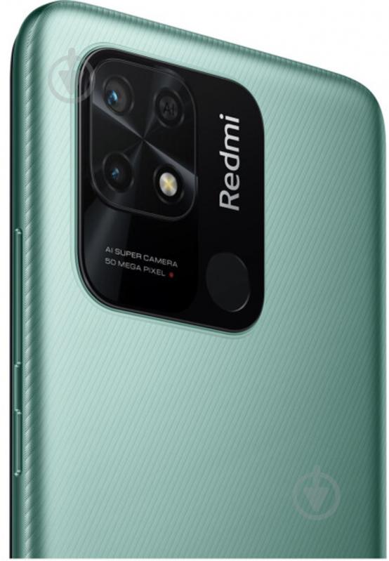 Смартфон Xiaomi Redmi 10C 4/64GB mint green (943353) - фото 4