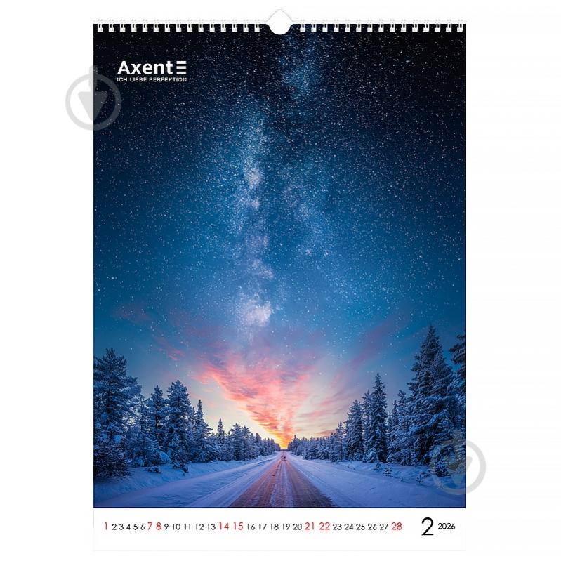 Календарь настенный Axent А3 Landscapes 2026 - фото 2 Календарь настенный Axent А3 Landscapes 2026 - фото 2