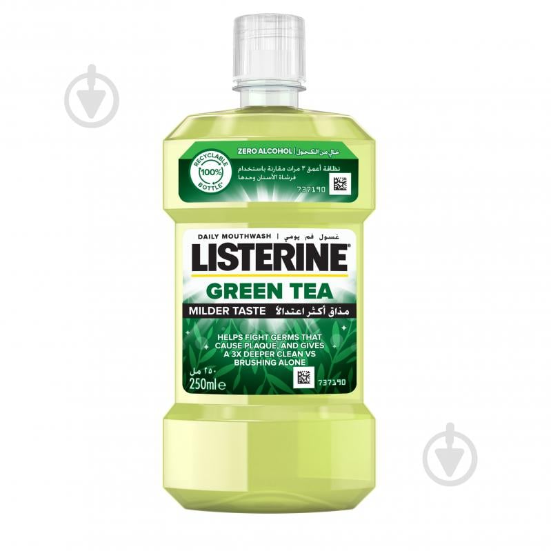 Ополаскиватель для полости рта Listerine Зеленый чай 250 мл - фото 1