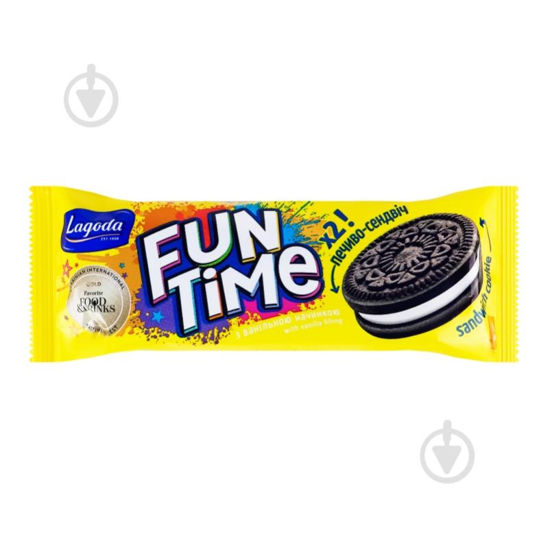 Печенье Fun Time с ванильной начинкой 70 г 70 г - фото 2