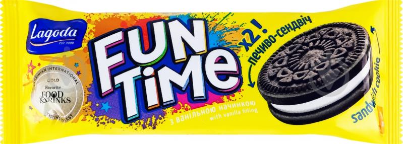 Печенье Fun Time с ванильной начинкой 70 г 70 г - фото 3