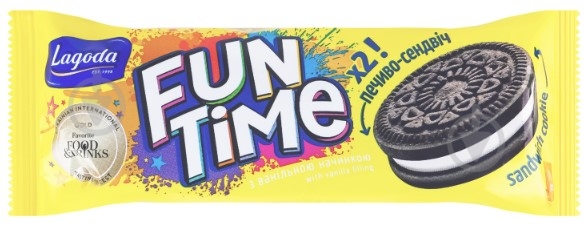 Печенье Fun Time с ванильной начинкой 70 г 70 г - фото 1