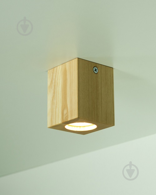 Светильник светодиодный Iterna Ceiling LW008 куб GU10 ясень - фото 1