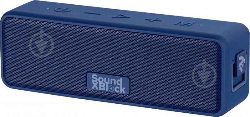 Акустична система 2E SoundXBlock TWS MP3 Wireless Waterproof 2.0 blue (2E-BSSXBWBL) - фото 2