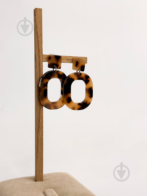 Серьги MISO accessory овал Лео - фото 1 Серьги MISO accessory овал Лео - фото 1