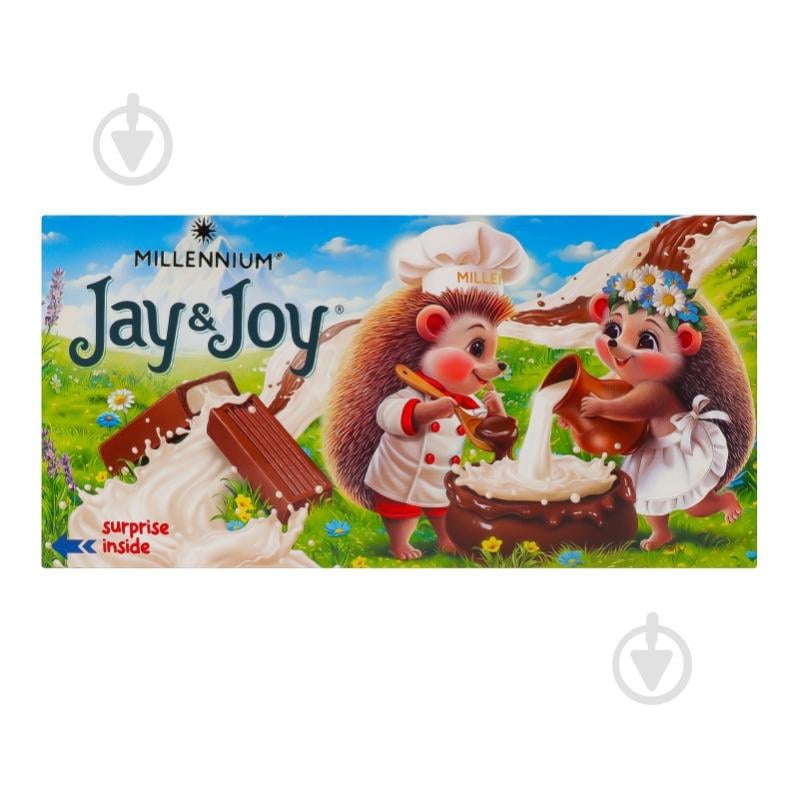 Молочный шоколад Jay&Joy с молочной начинкой 100 г - фото 11