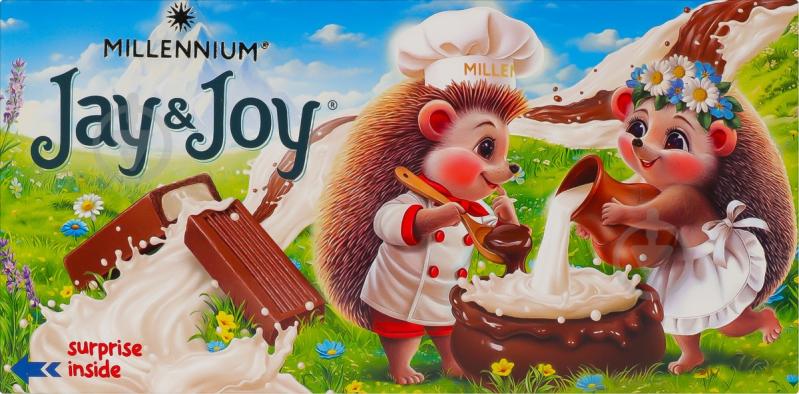 Молочный шоколад Jay&Joy с молочной начинкой 100 г - фото 12