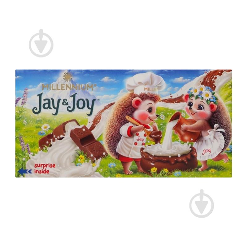Молочный шоколад Jay&Joy с молочной начинкой 100 г - фото 7