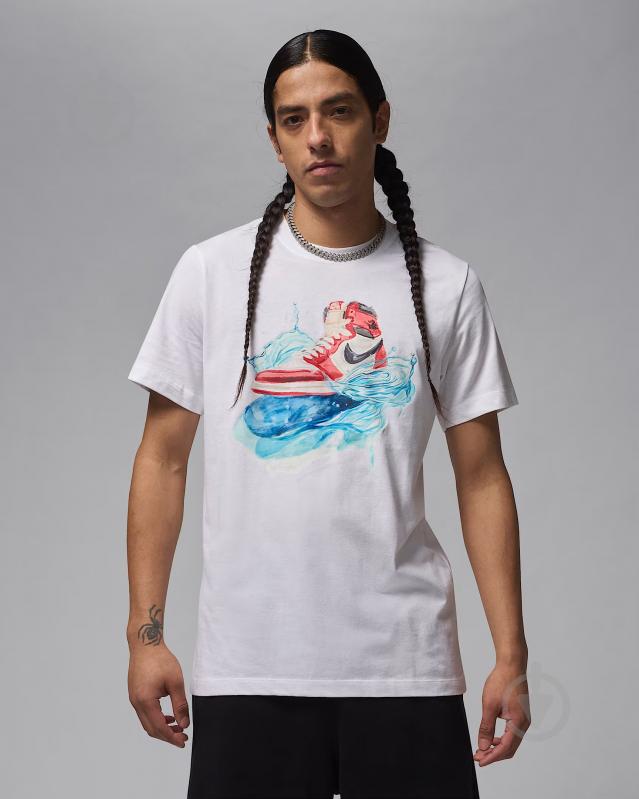 Футболка Jordan M J FLT ESS AJ1 SS CREW IB3355-100 р.L белый - фото 1 Футболка Jordan M J FLT ESS AJ1 SS CREW IB3355-100 р.L белый - фото 1