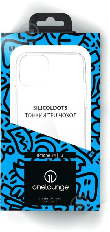 Прозорий TPU чохол oneLounge SilicolDots для iPhone 14 | 13 - фото 5