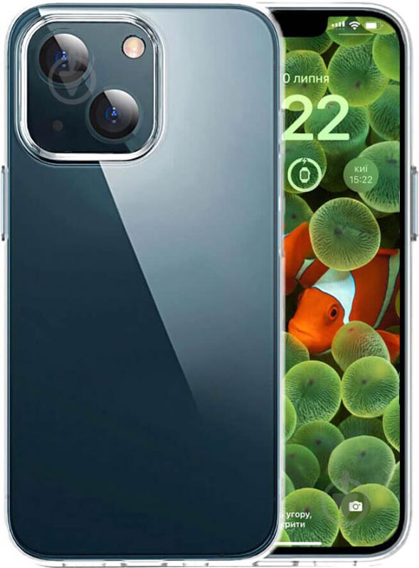 Прозорий TPU чохол oneLounge SilicolDots для iPhone 14 | 13 - фото 1