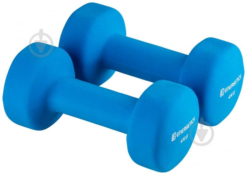 Гантелі Energetics Neoprene Dumb Pairs 106225-4 Neoprene Dumbbells 2x4 кг синій - фото 1