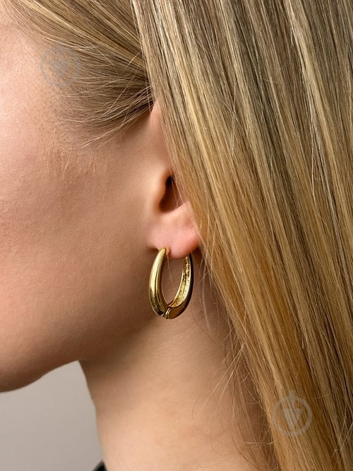 Серьги MISO accessory золотой овал - фото 2