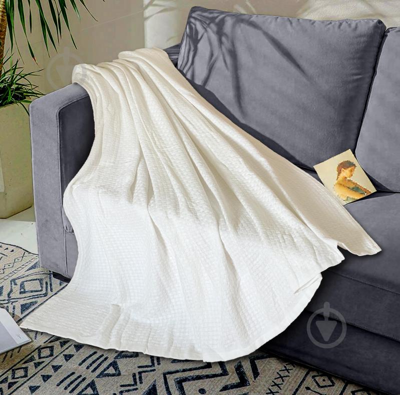 Плед Матис 150x210 см молочный Zastelli - фото 1