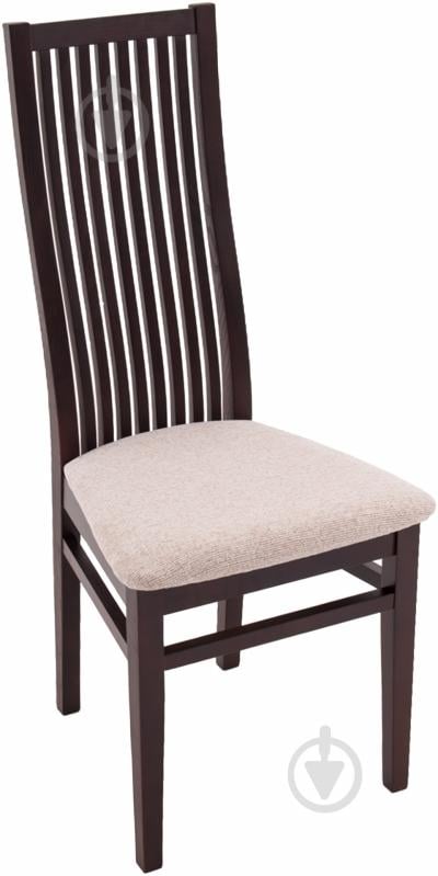 Стул обеденный РПМК Сандра орех темный/бежевый - фото 1