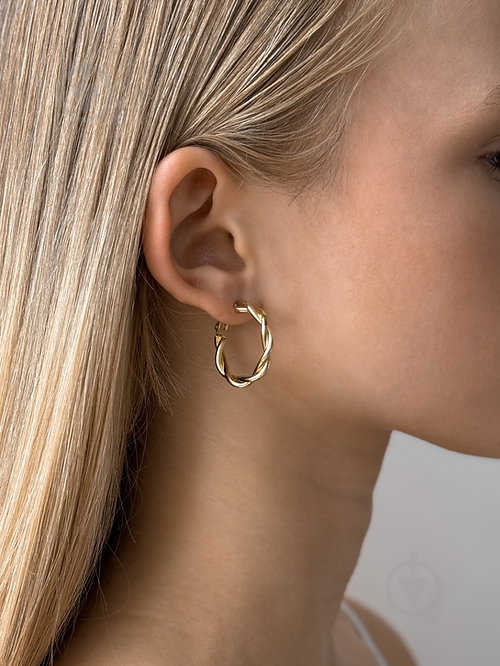 Серьги MISO accessory золотые колечки - фото 3