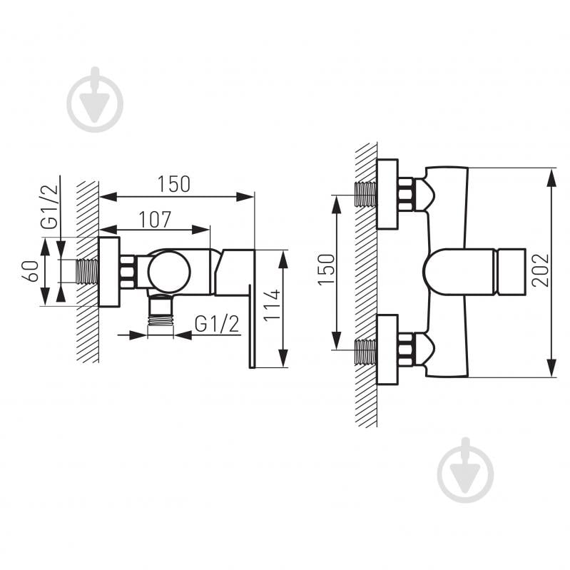Смеситель для душа Ferro Algeo BAG7 - фото 2