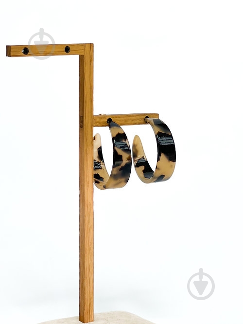 Серьги MISO accessory темное кольцо лео - фото 1