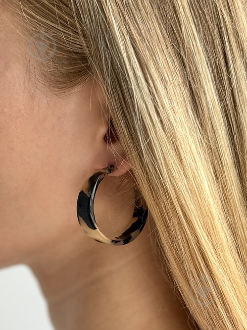 Серьги MISO accessory темное кольцо лео - фото 3