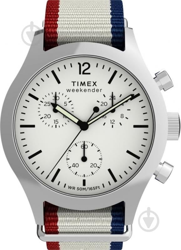 Наручные часы Weekender Timex silver (Tx2y15800) - фото 1 Наручные часы Weekender Timex silver (Tx2y15800) - фото 1