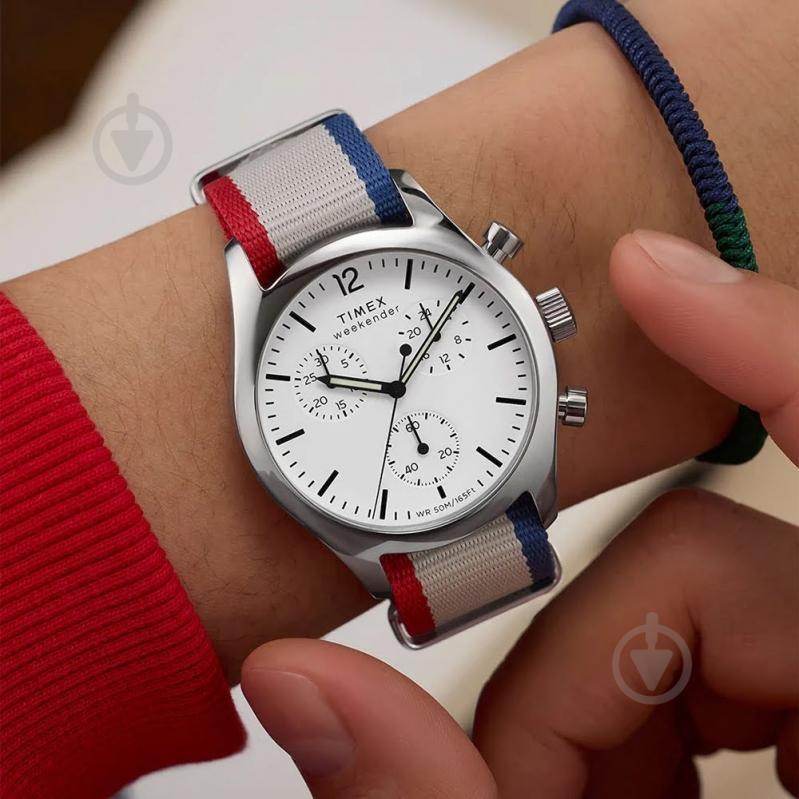 Наручные часы Weekender Timex silver (Tx2y15800) - фото 3 Наручные часы Weekender Timex silver (Tx2y15800) - фото 3