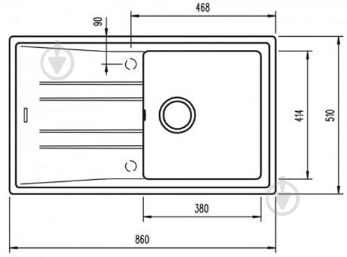 Мийка для кухні Teka STONE 50 B-TG 1B 1D - фото 3