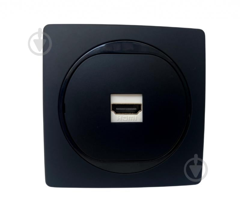 Розетка HDMI Aling-Conel Eon IP20 черный матовый E6163.E1 - фото 1