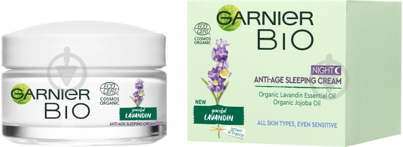 Крем для лица ночной Garnier Bio Lavandin Anti-Age 50 мл - фото 3